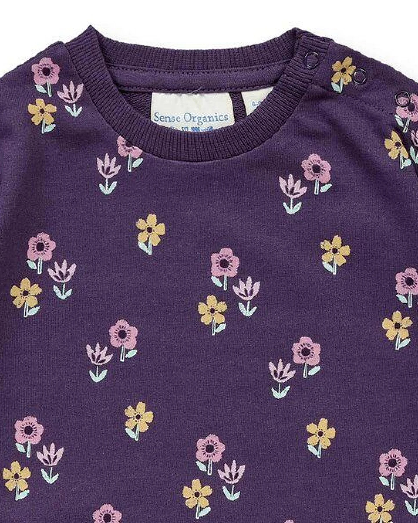 Sense Organics Baby Sweatshirt mit Blumen-Motiv, Modell ABISSA – Ansicht 3