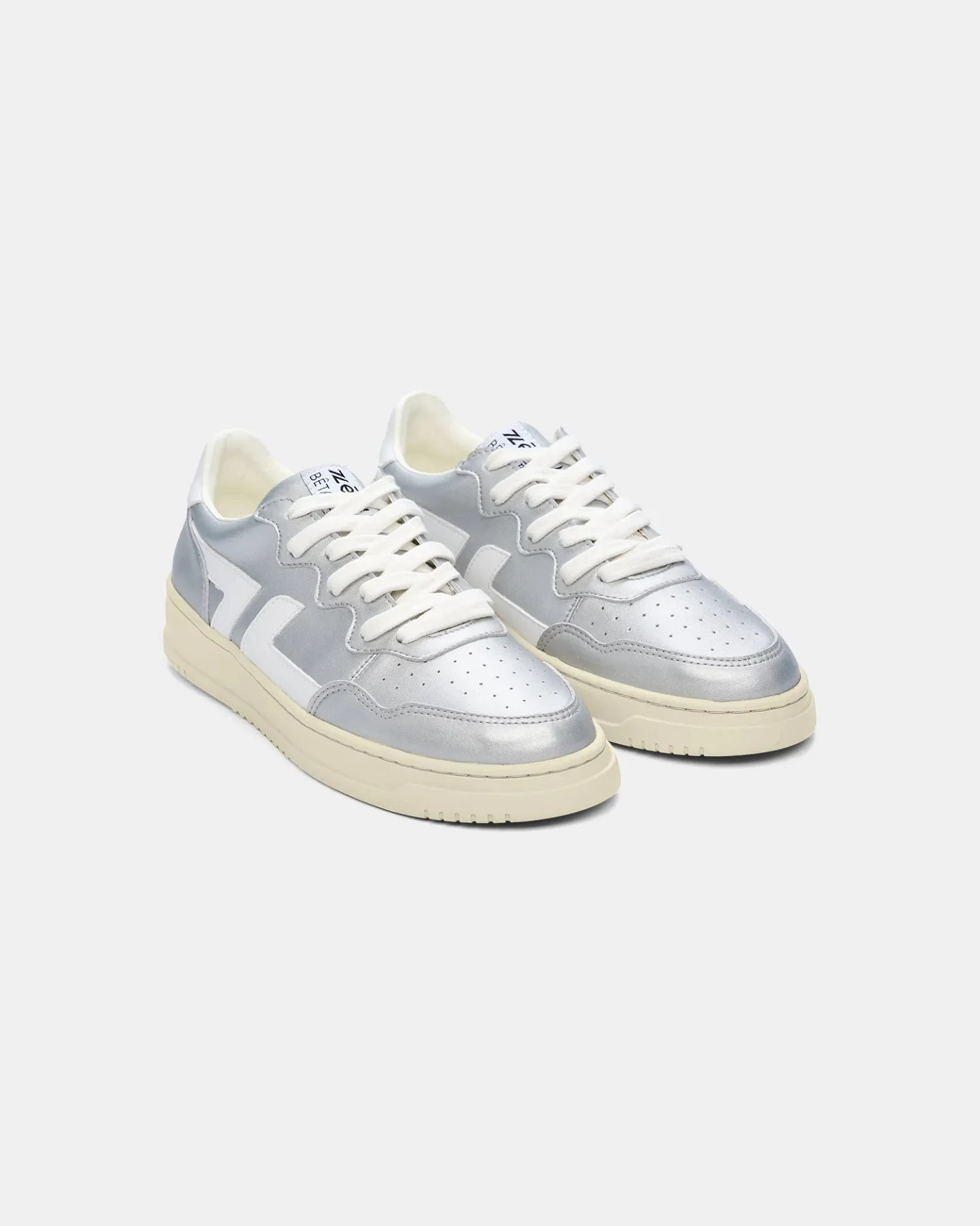 Zèta Herren vegan Sneaker Bêta B1 Silber – Ansicht 2