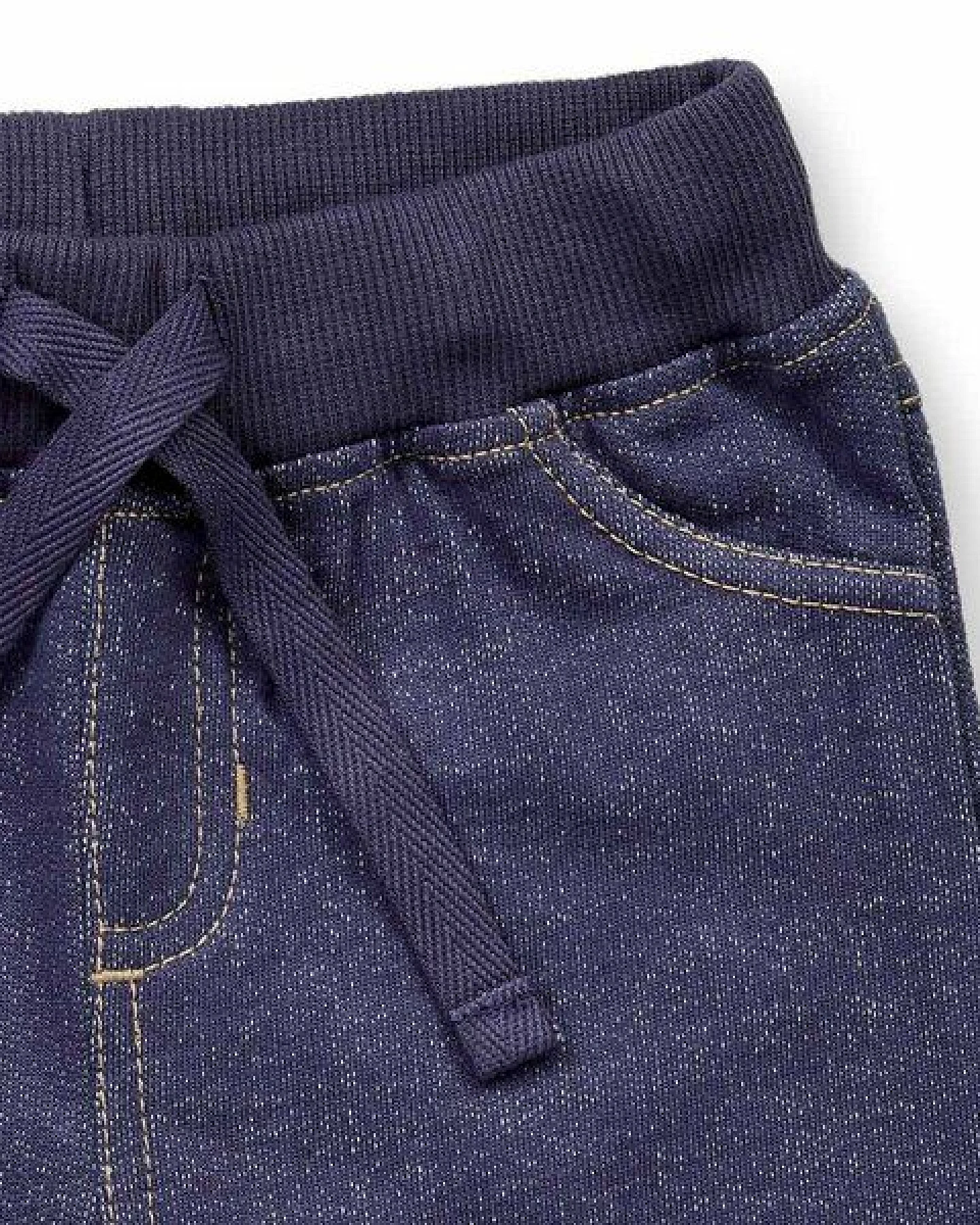 Sense Organics Babyhose in denimblau, Modell ESSLI – Ansicht 3