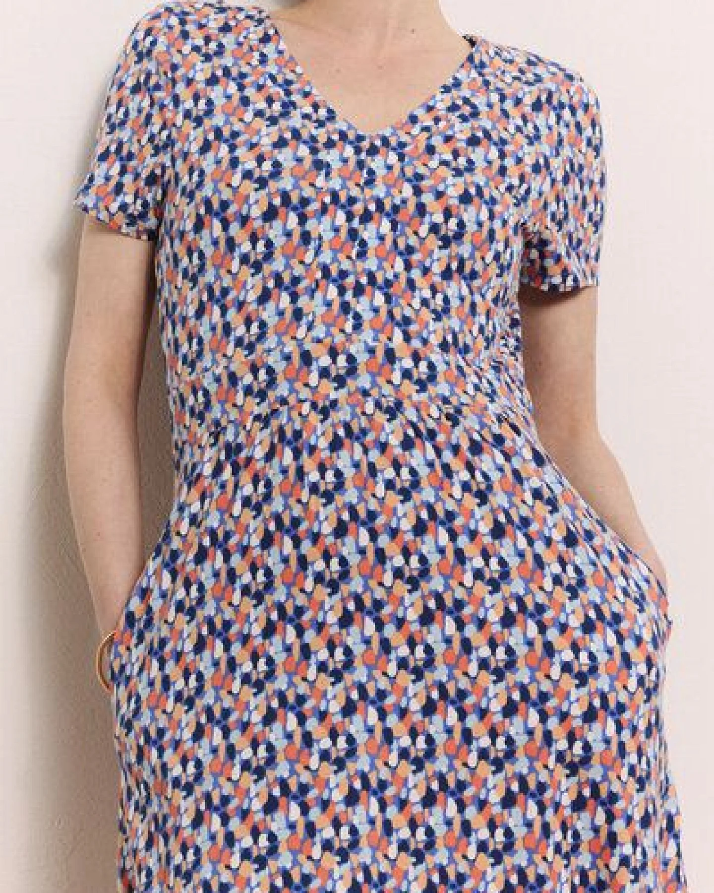 TRANQUILLO Feminines Jerseykleid Doroo aus Bio-Baumwolle (1040002) – Ansicht 3