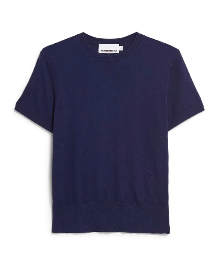 Produktseite: ARMEDANGELS - Women's Fine S SL Knit Sweater - Pullover Gr S blau