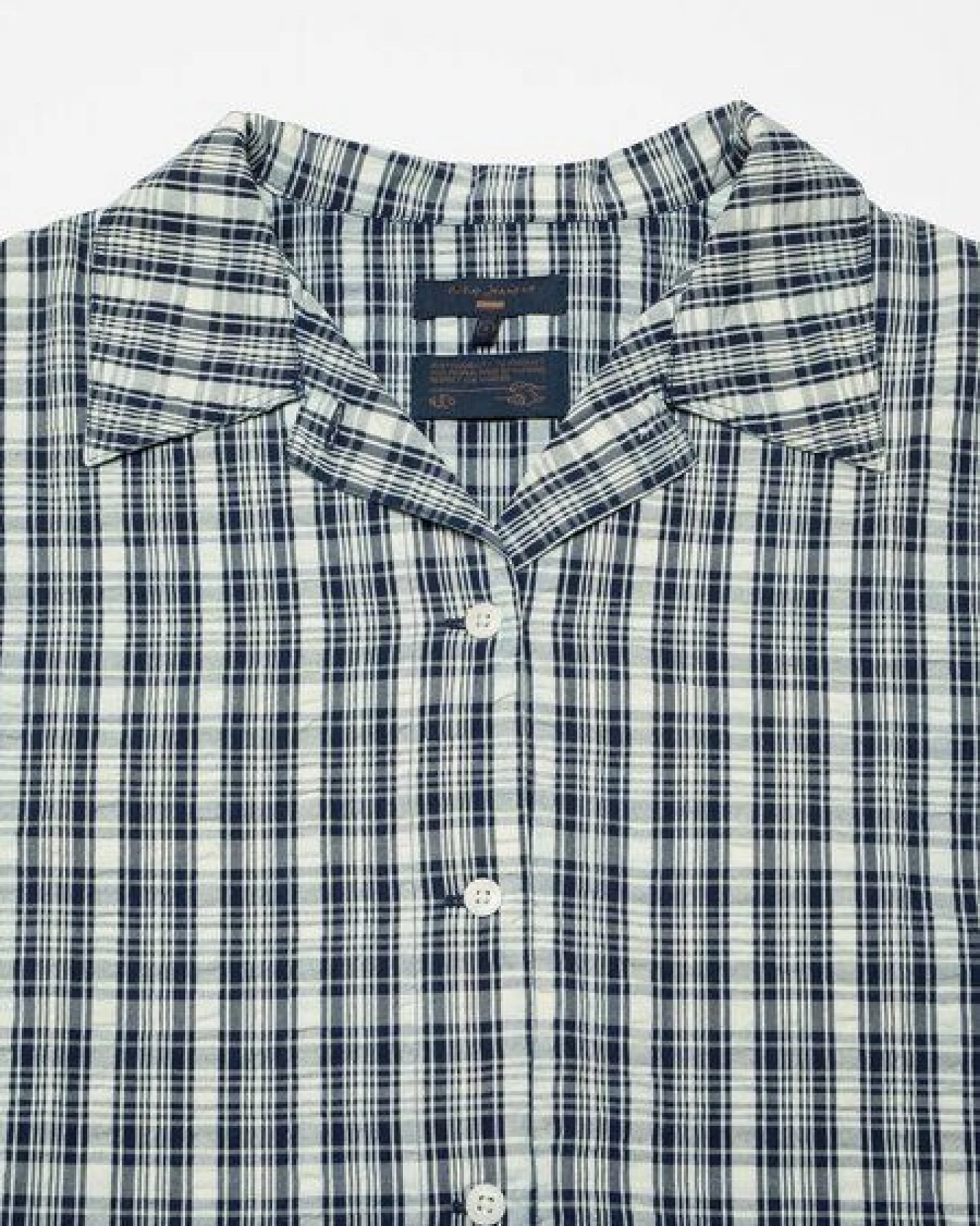 Nudie Jeans Jutta Shirt Indigo Seersucker – Ansicht 3