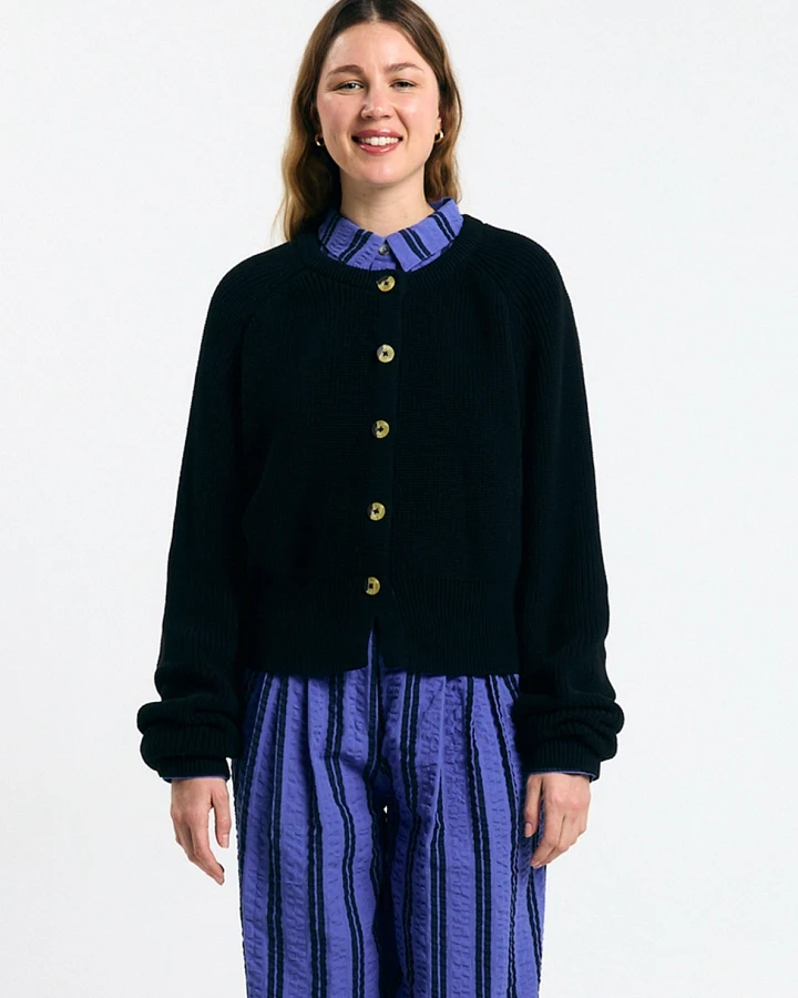 SUITE13LAB Damen vegan Cardigan Lagos Schwarz