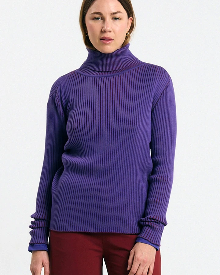 SUITE13LAB Damen vegan Pullover Muge In Königsblau
