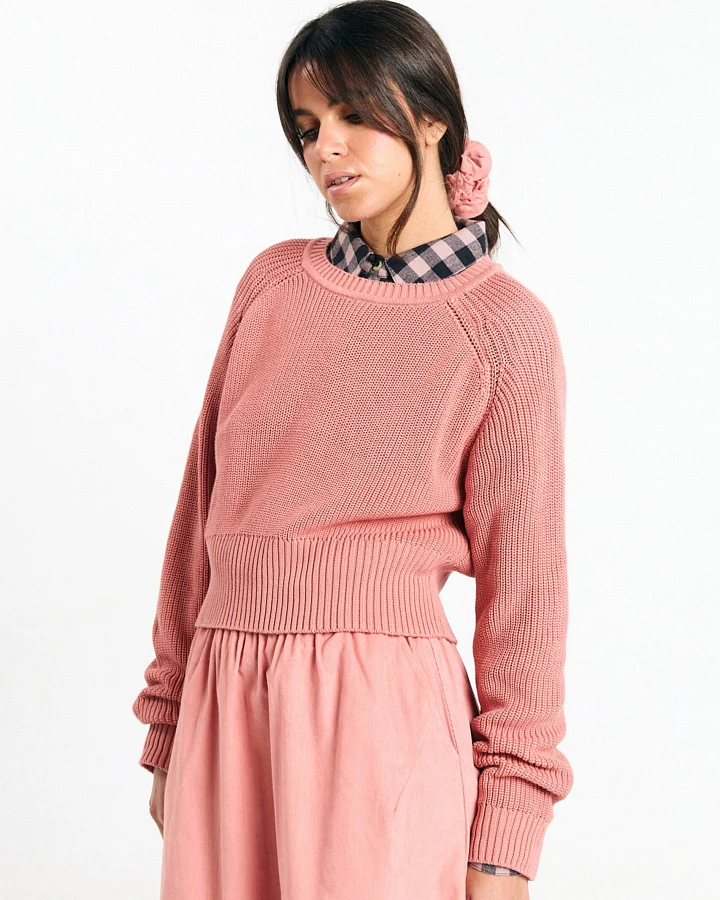 SUITE13LAB Damen vegan Pullover Nelas Rosa