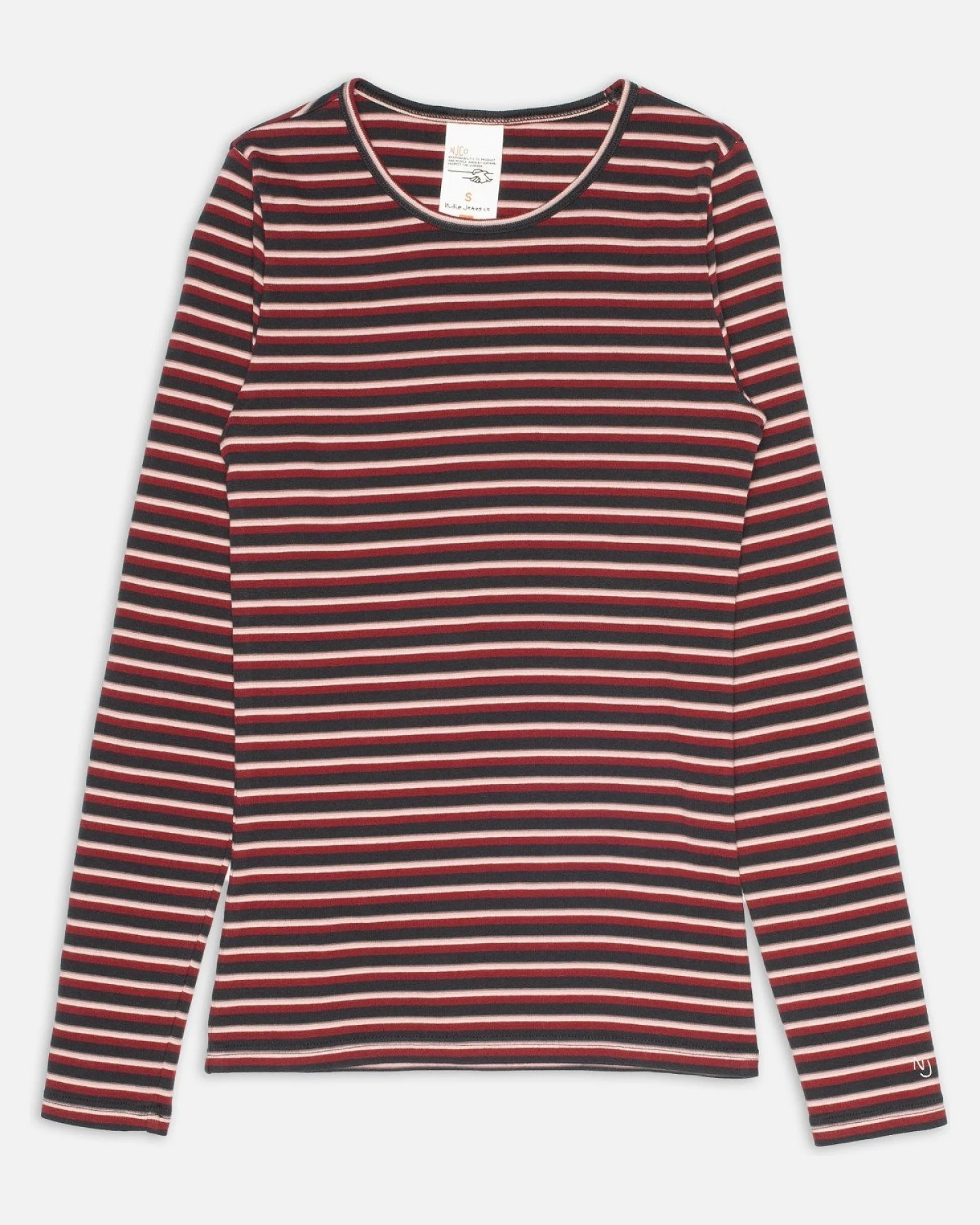 Longsleeve Jessy Striped Rot – Ansicht 2