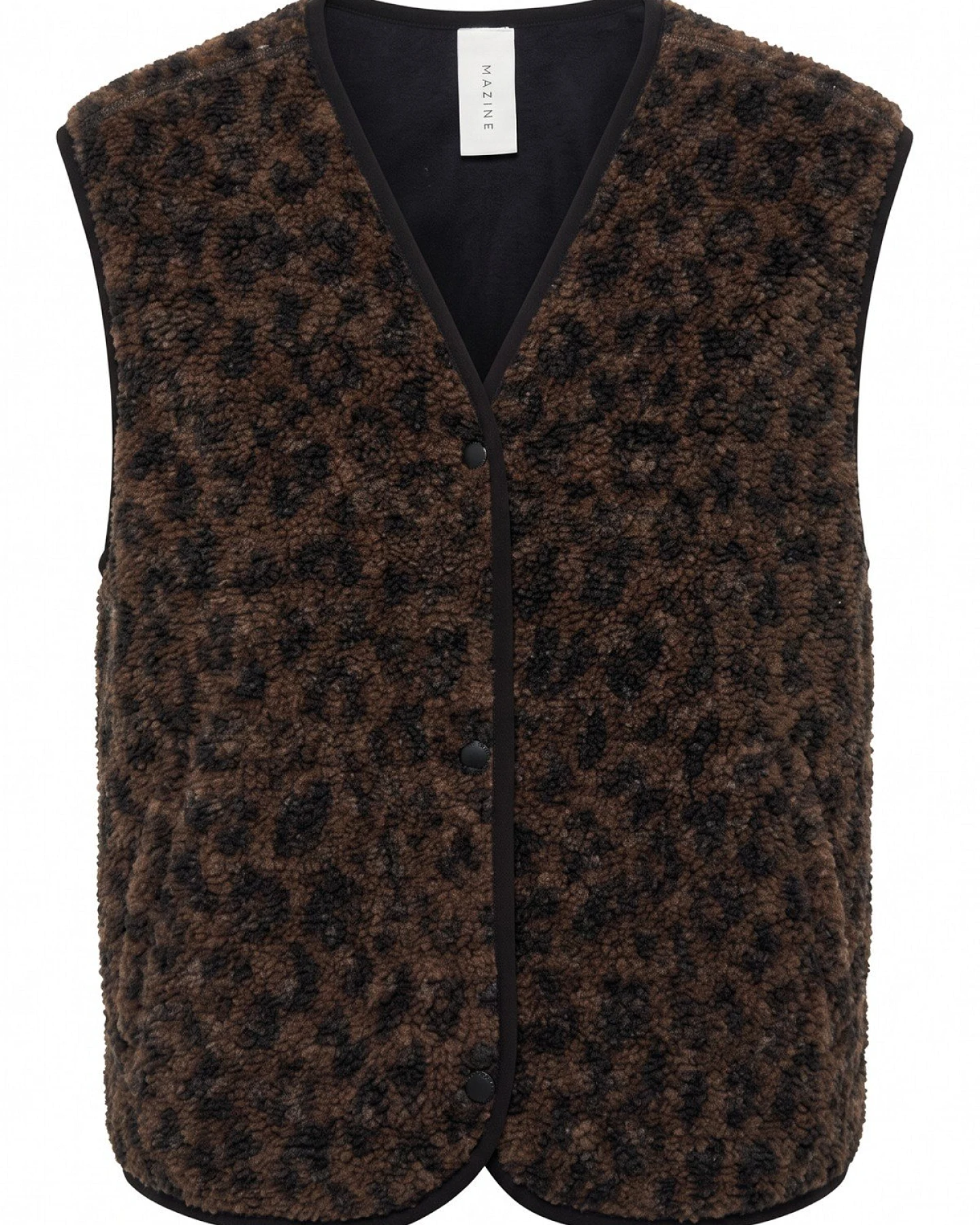Weste Printed Teddy-Fleece Leo Braun – Ansicht 6