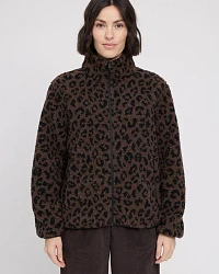Produktseite: Jacke Teddy-Fleece Leo Braun