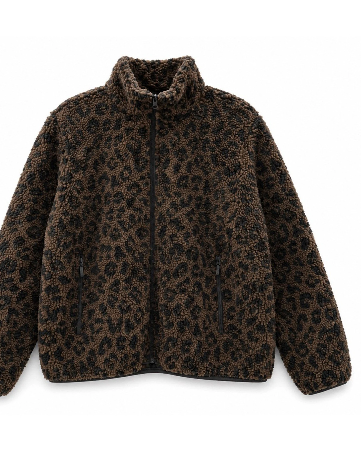 Jacke Teddy-Fleece Leo Braun – Ansicht 6
