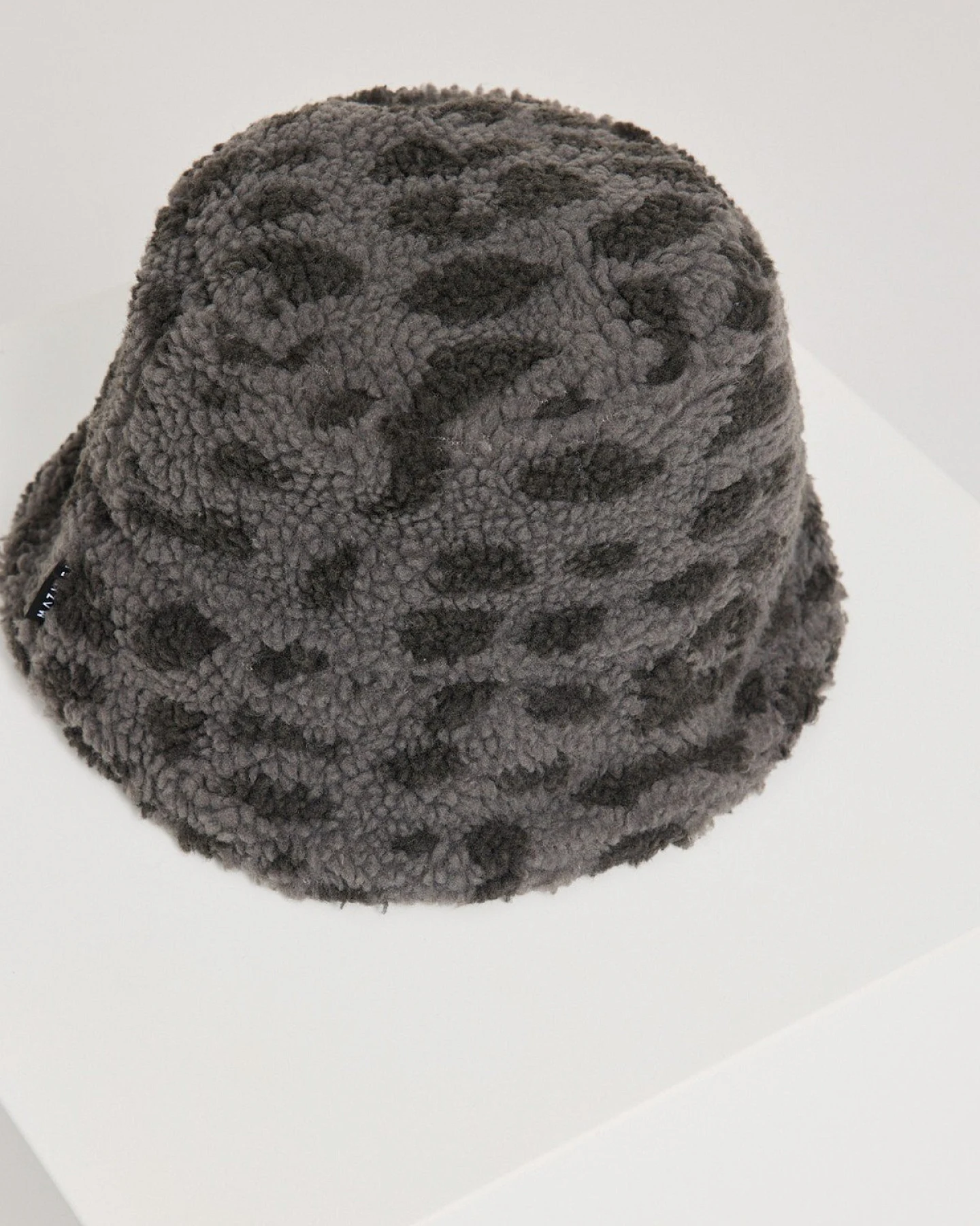 Bucket Hat Teddy Fleece Grau – Ansicht 2