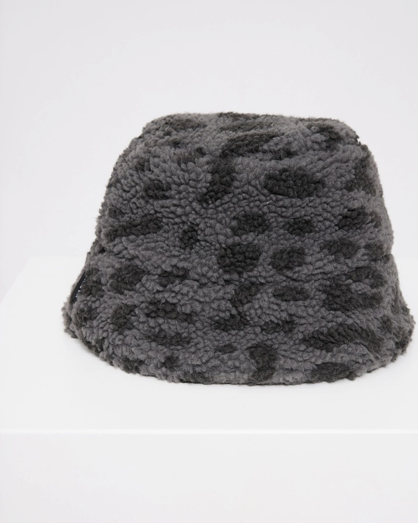 Bucket Hat Teddy Fleece Grau – Ansicht 4