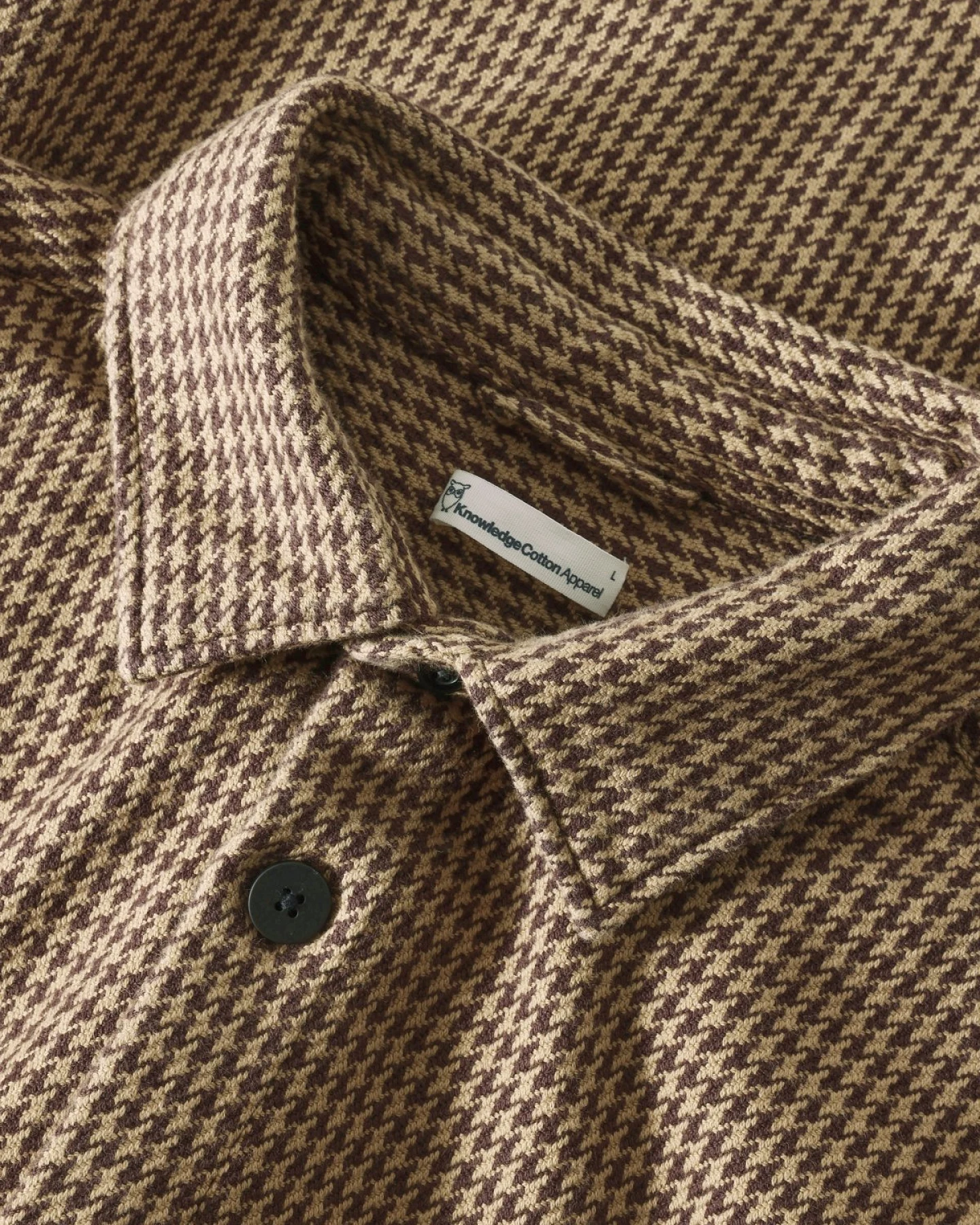 Overshirt Loose Houndtooth Braun – Ansicht 6