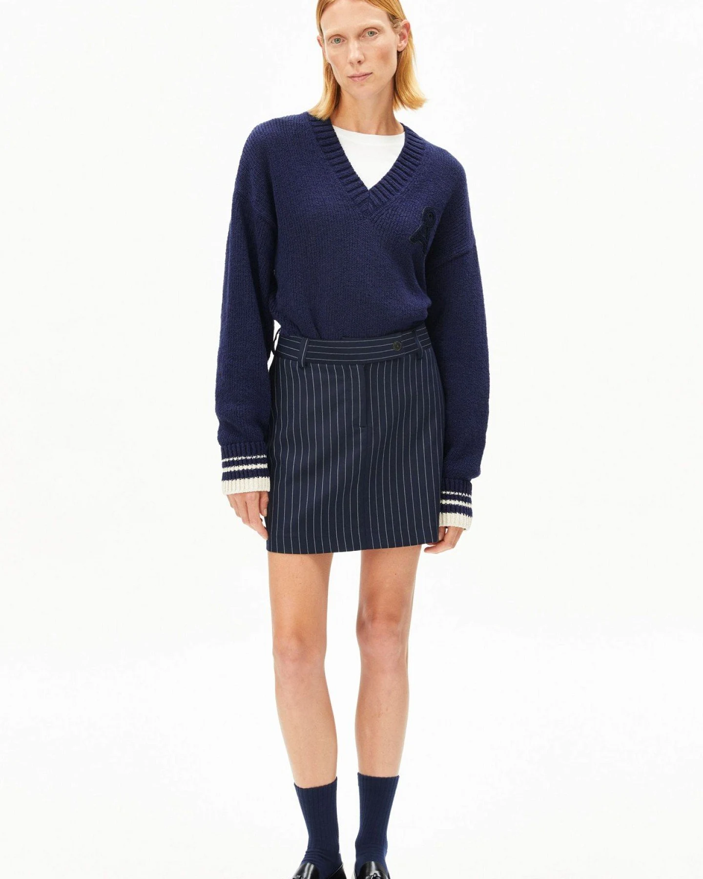 Rock Pinstripe Mini Blau – Ansicht 2