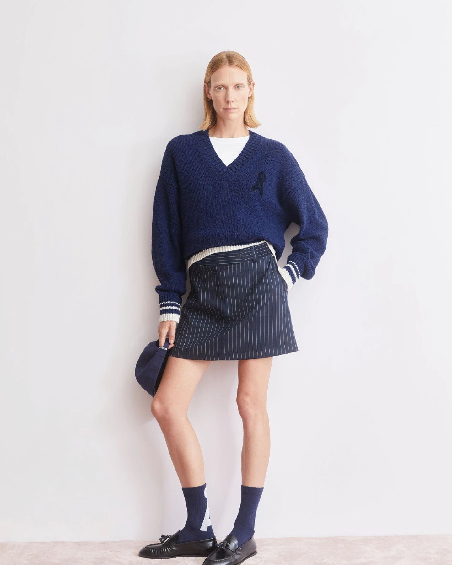 Rock Pinstripe Mini Blau – Ansicht 5