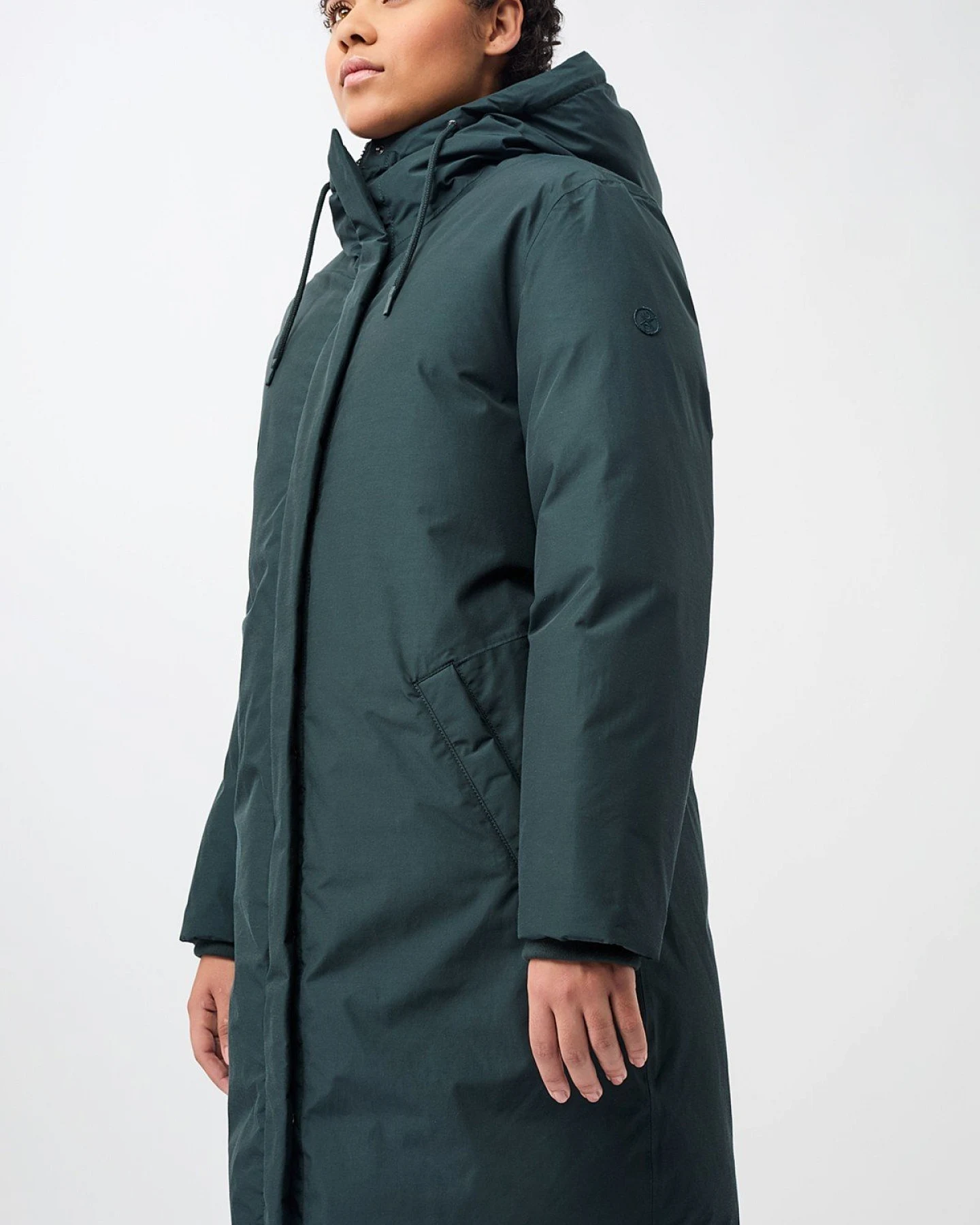 Jacke Lang Mit Kapuze – Ansicht 2