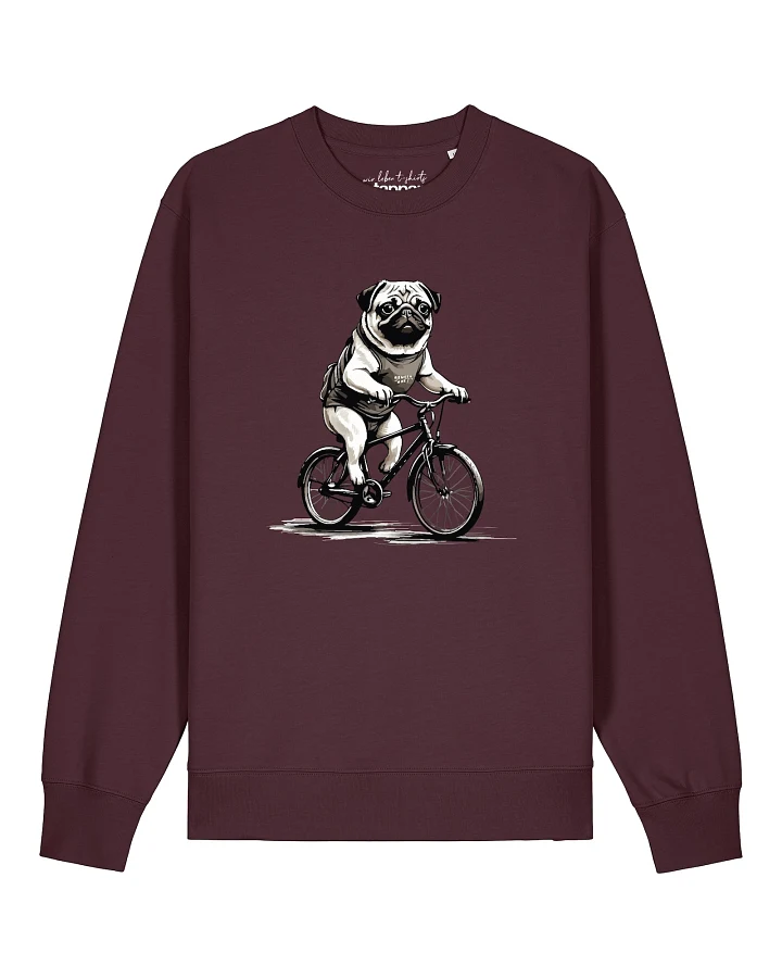 Watapparel Sweatshirt Mops auf Fahrrad