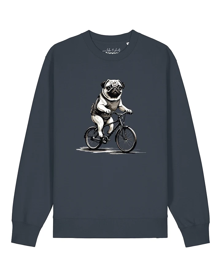 Watapparel Sweatshirt Mops auf Fahrrad