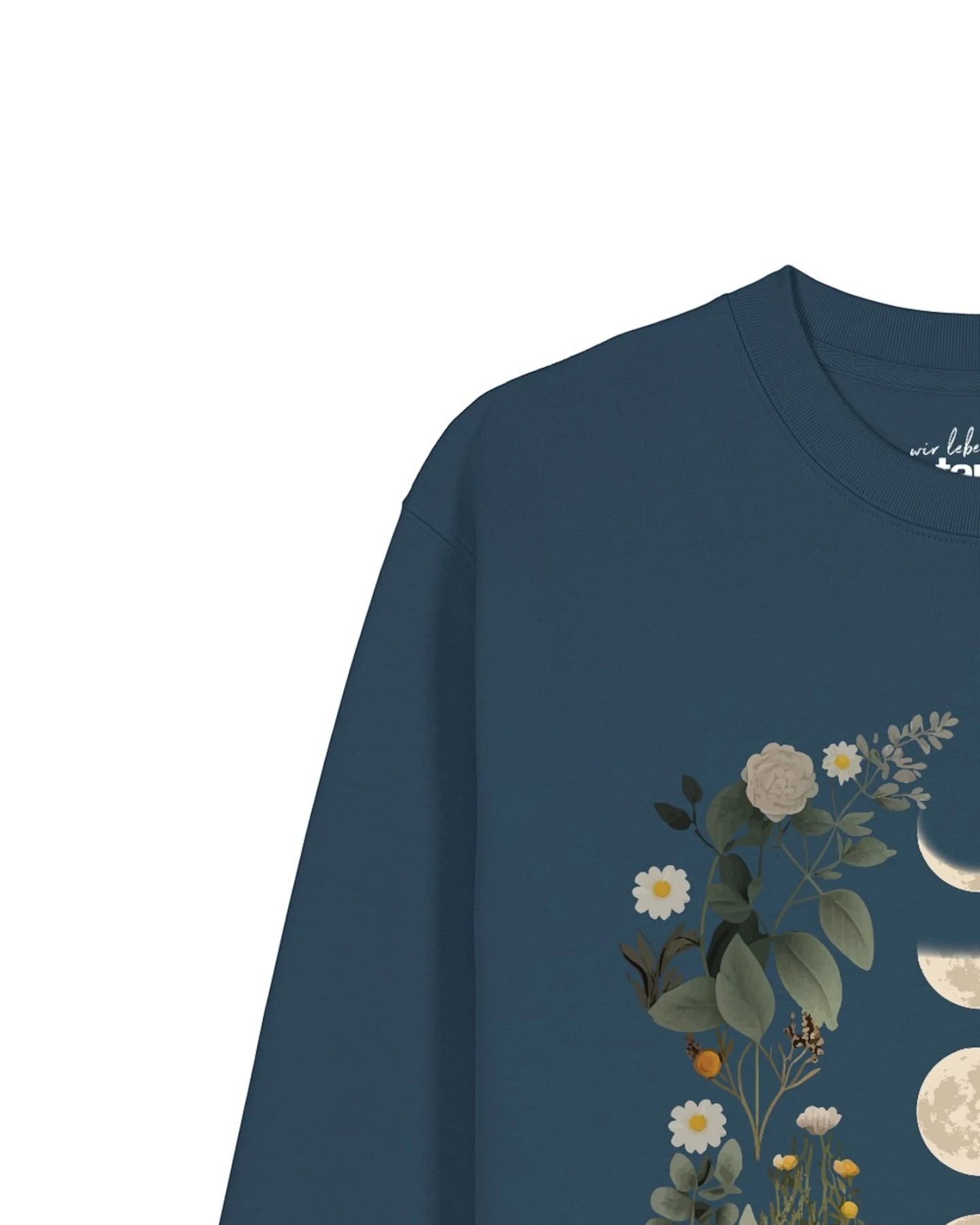 Watapparel Sweatshirt Moonphases & Flowers – Ansicht 2