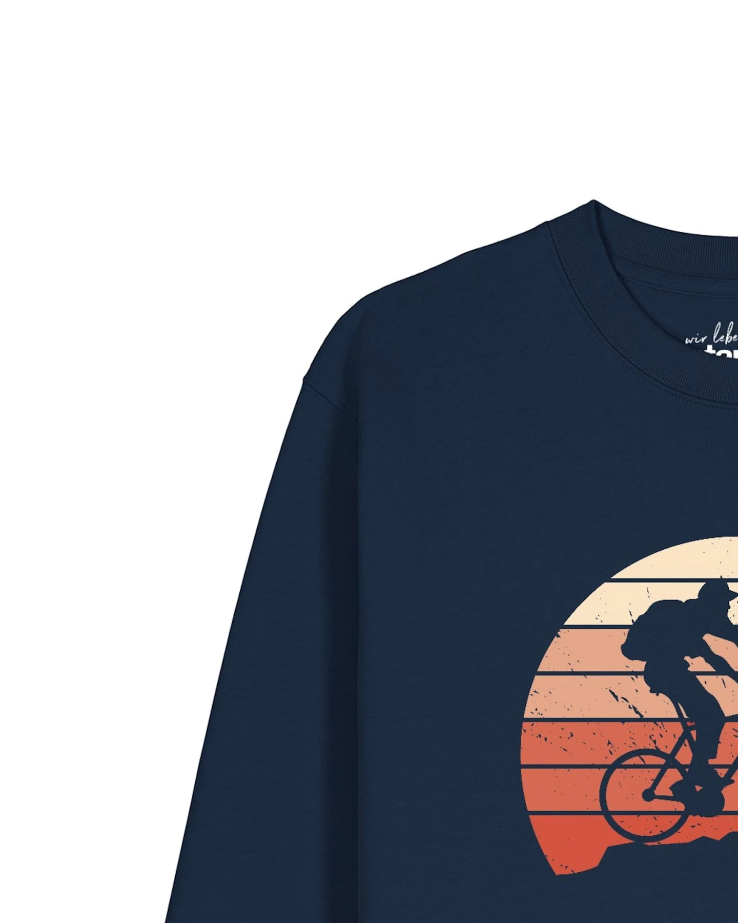 Watapparel Sweatshirt Mountainbike Silhouette – Ansicht 2