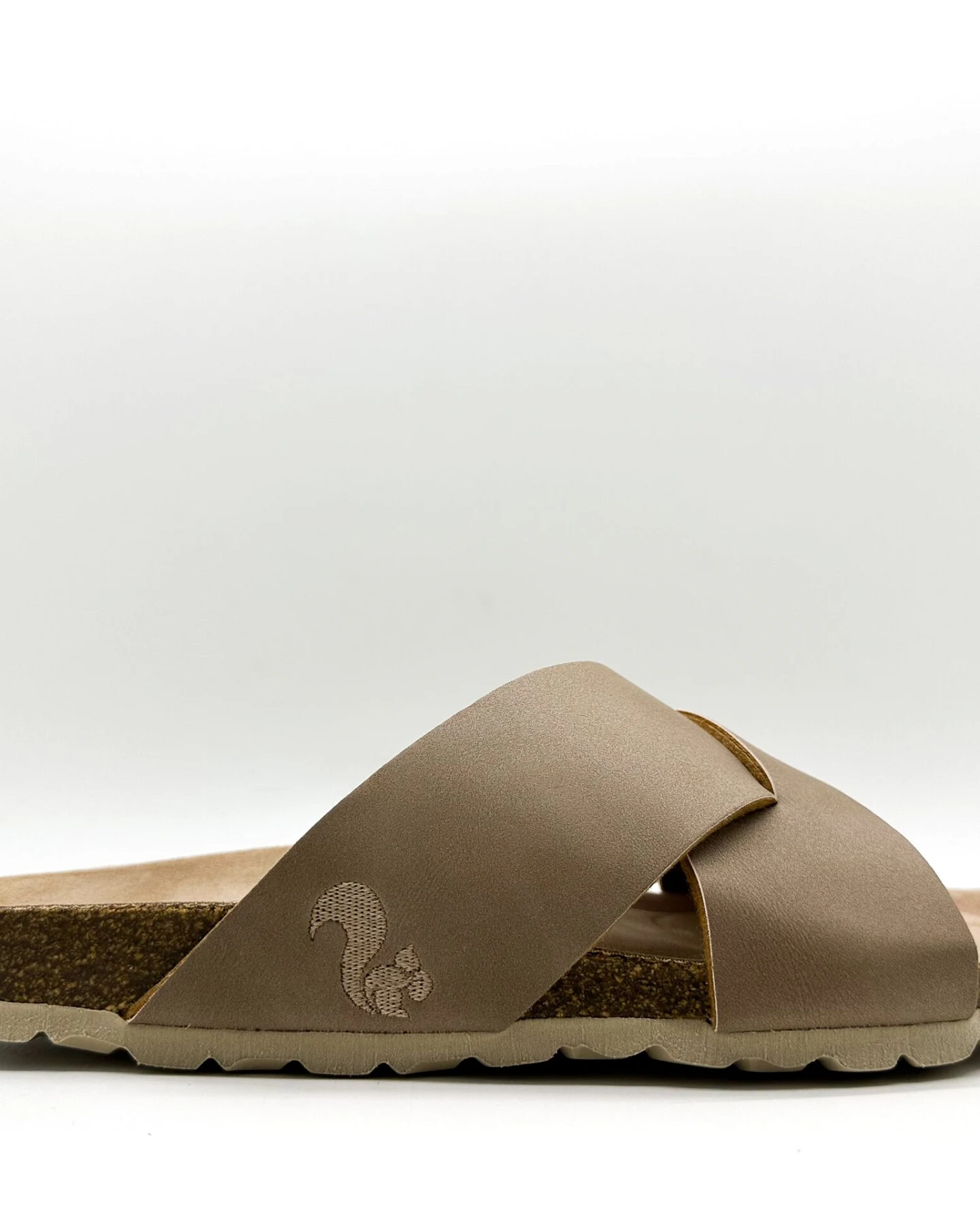 thies Damen vegan Sandalen Kreuz Elefant Grau – Ansicht 2