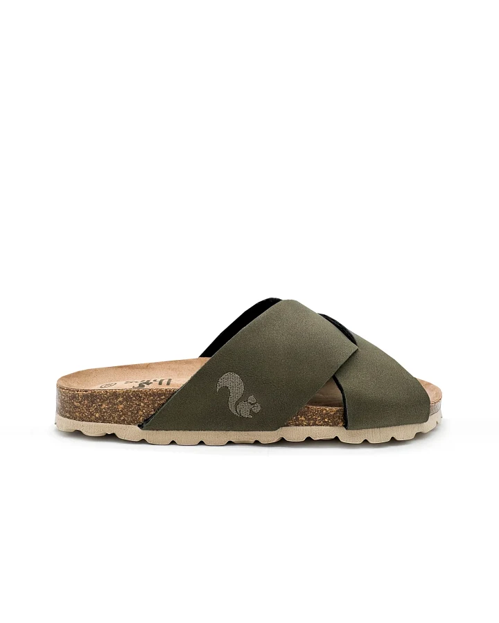 thies Damen vegan Sandalen Kreuz Seegras