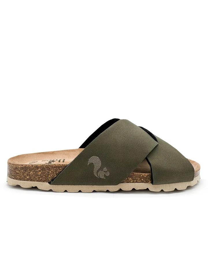 thies Damen vegan Sandalen Kreuz Seegras