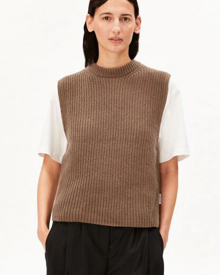 ARMEDANGELS RIB KNIT Damen Strickweste aus Bio-Woll Mix