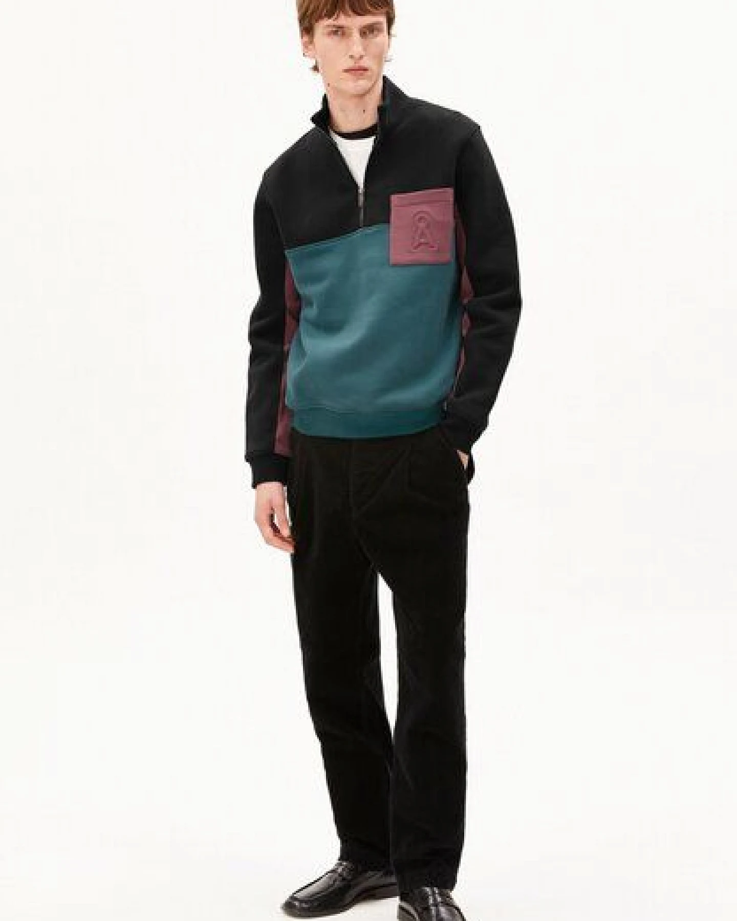 ARMEDANGELS WAARLO COLORBLOCK Herren Sweatshirt aus 100% Bio-Baumwolle – Ansicht 4