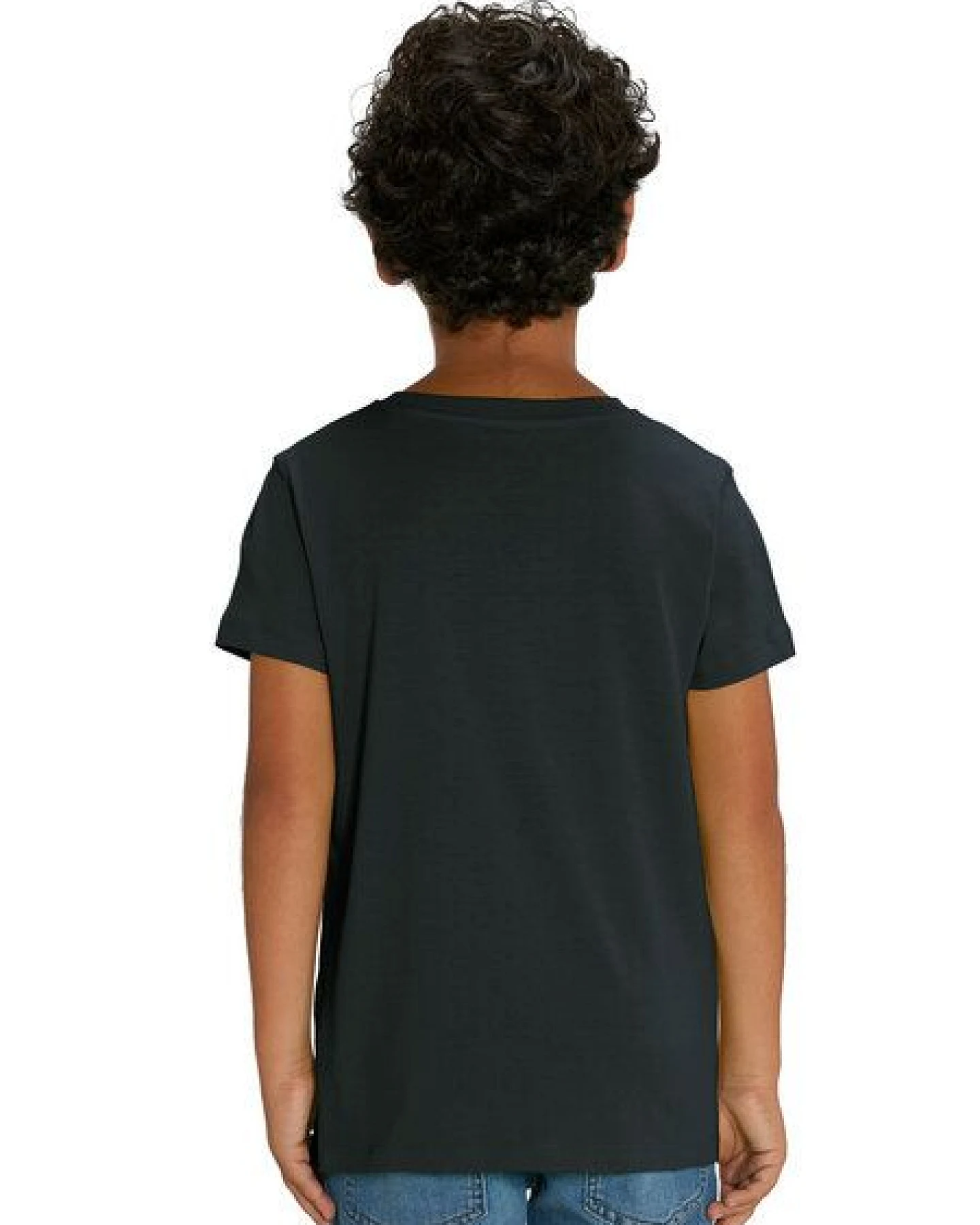 FellHerz Kinder T-Shirt Cat Love schwarz aus 100% Biobaumwolle – Ansicht 2