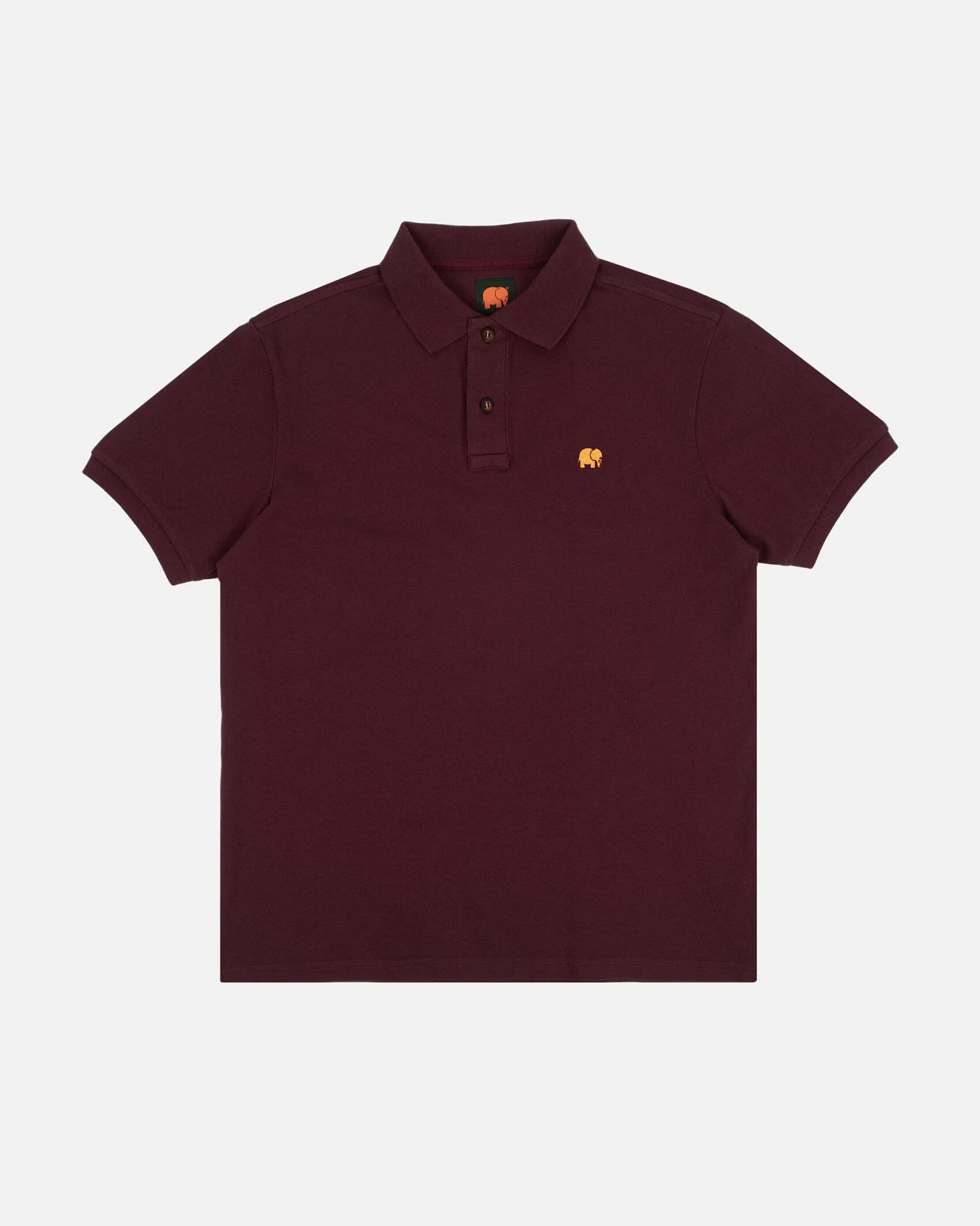 Trendsplant Herren vegan Poloshirt Essential Burgund – Ansicht 2