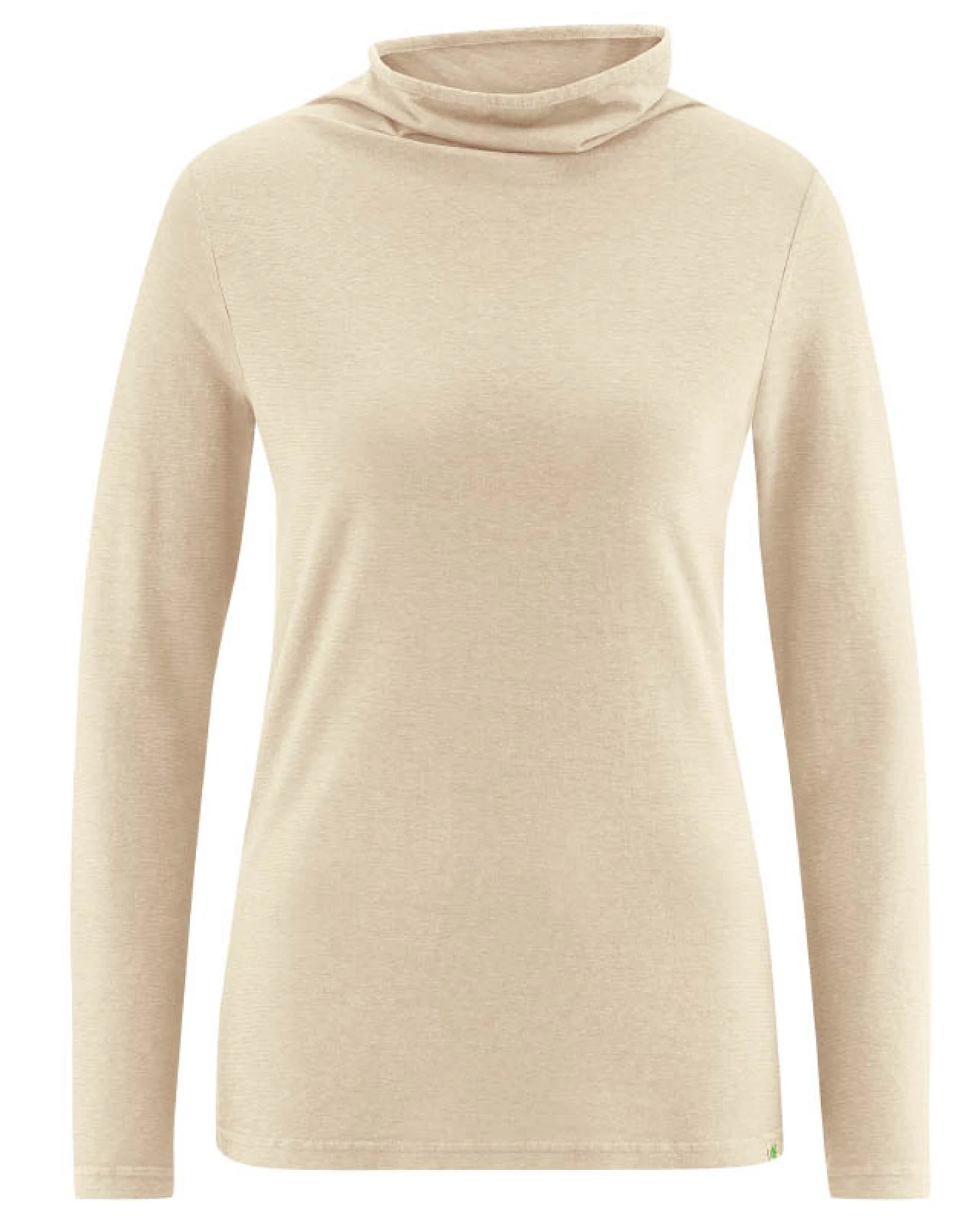 Hempage Damen vegan Langarmshirt Gobi Beige – Ansicht 2