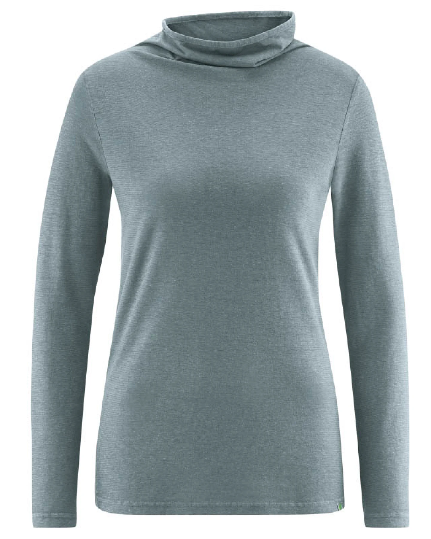 Hempage Damen vegan Langarmshirt Titanium – Ansicht 2