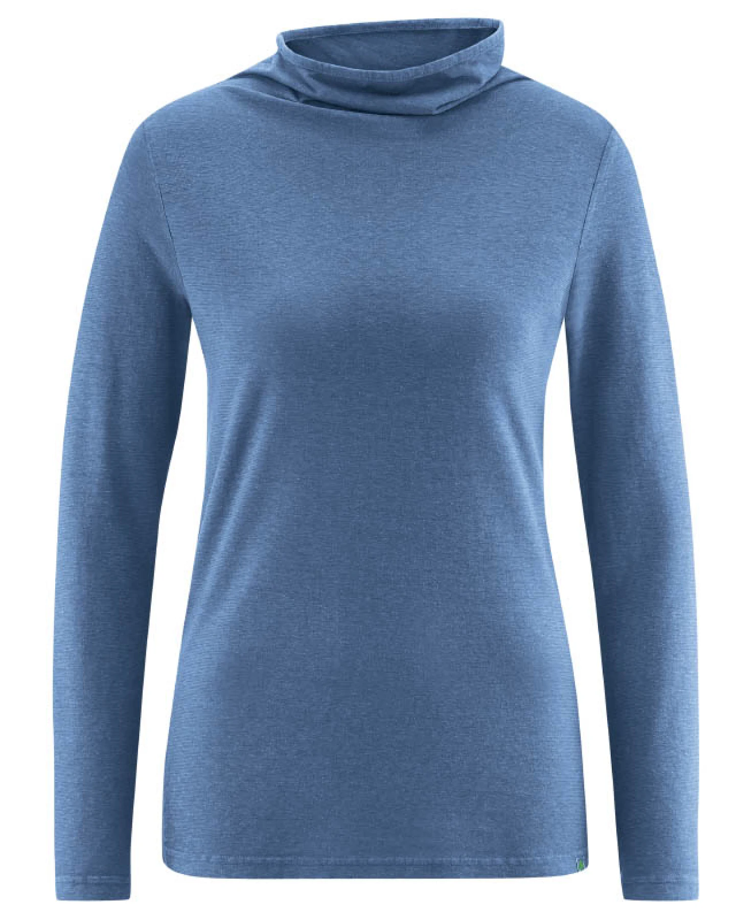 Hempage Damen vegan Langarmhemd Blueberry – Ansicht 2