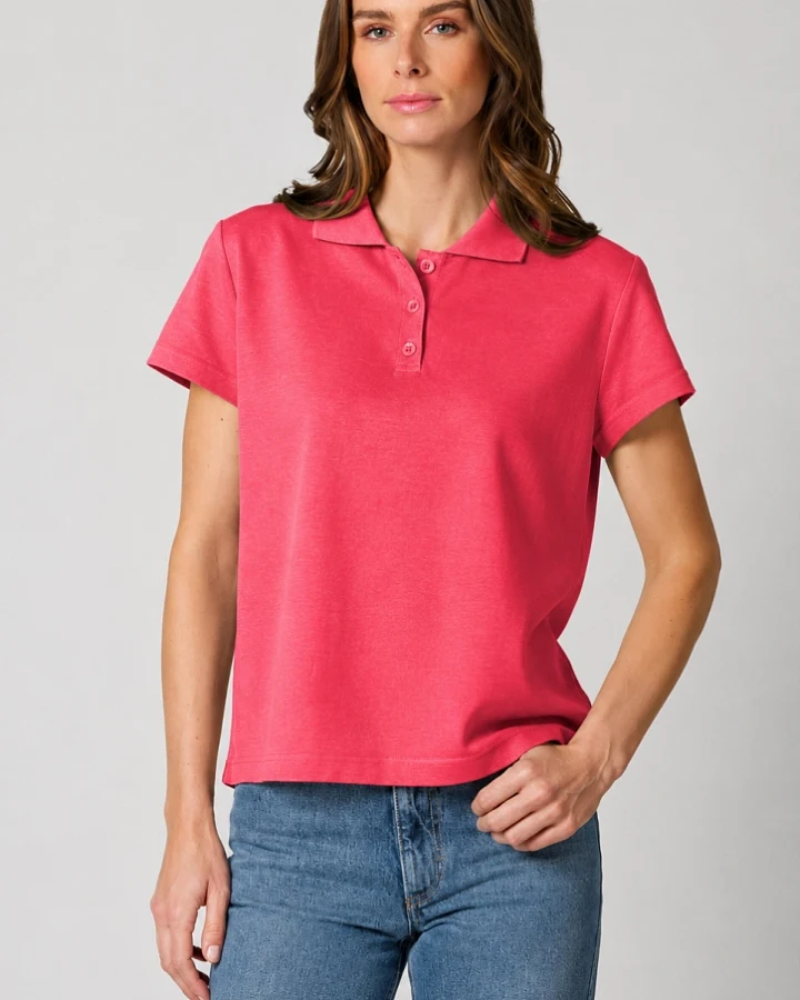 Hempage Damen vegan Poloshirt Magnolia