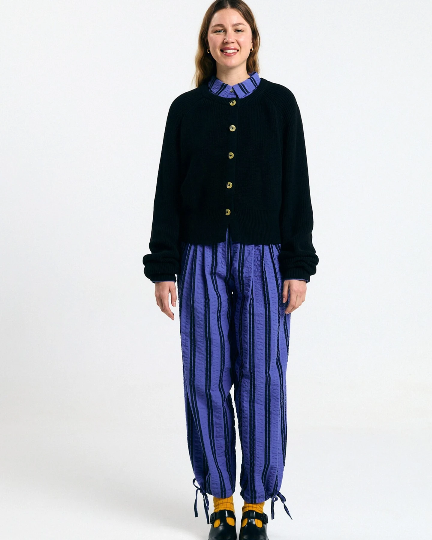 SUITE13LAB Damen vegan Cardigan Lagos Schwarz – Ansicht 2