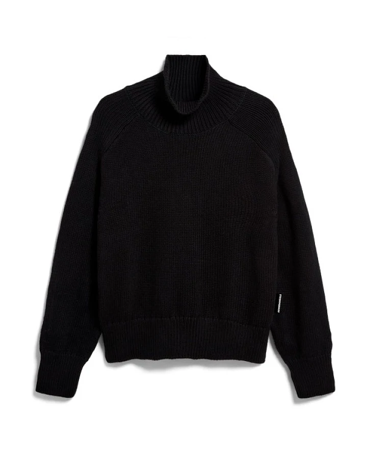 ARMEDANGELS - Women's Winter Cotton Knit Sweater - Pullover Gr XL schwarz