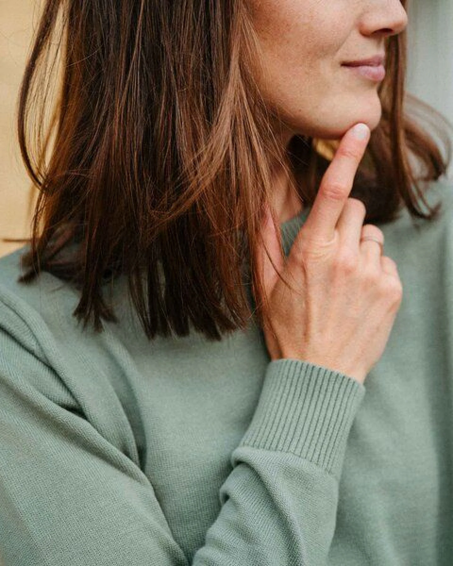 Vresh Clothing Vrenja, Klassischer Strickpullover aus Biobaumwolle – Ansicht 3