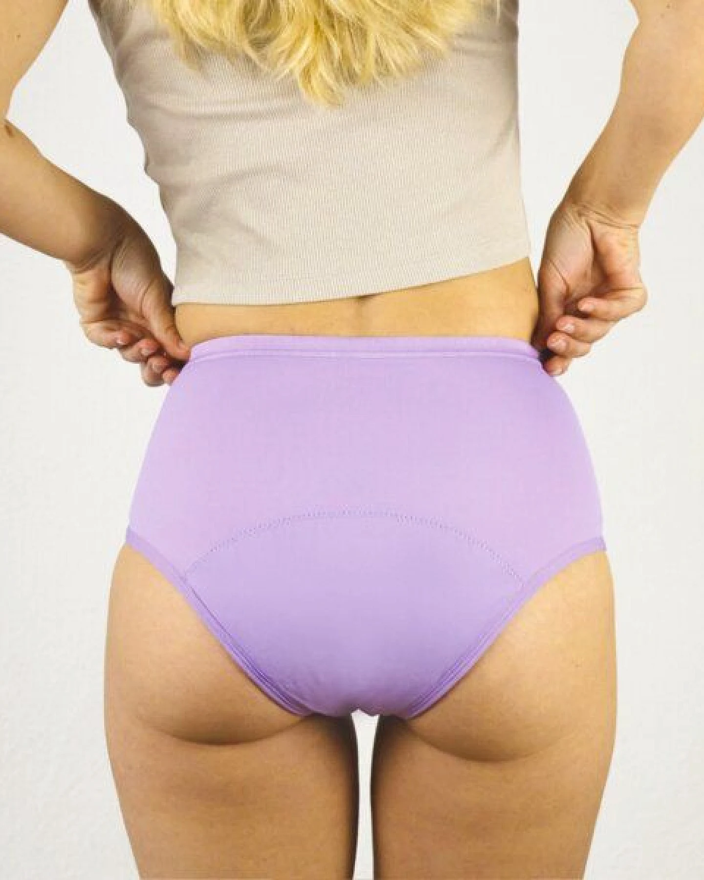 MYLILY High Waist Flieder - Periodenunterwäsche aus Baumwolle – Ansicht 2