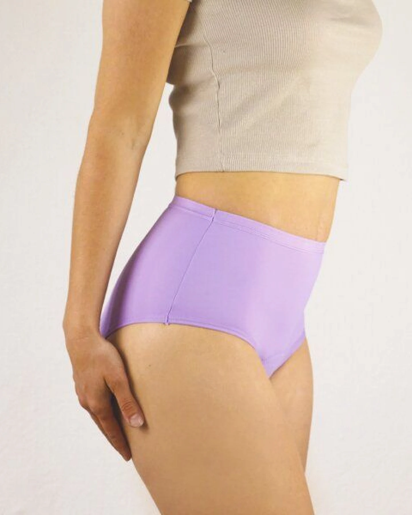 MYLILY High Waist Flieder - Periodenunterwäsche aus Baumwolle – Ansicht 4