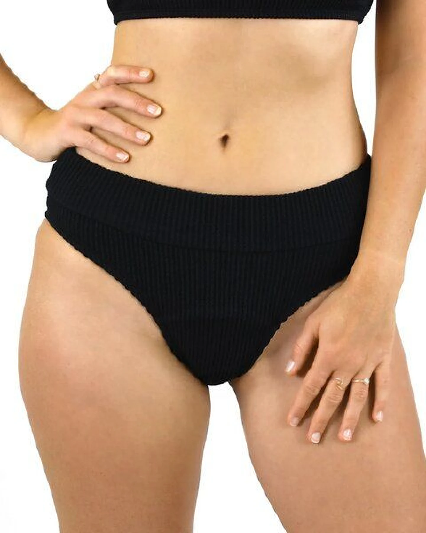MYLILY Perioden Bikini Hose Basic Slip Crinkle – Ansicht 2