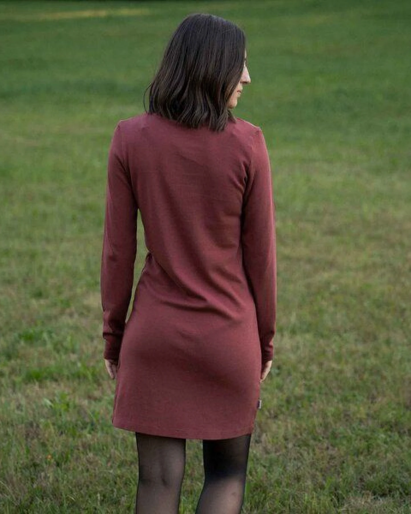 Vresh Clothing Vlora - Langarmkleid aus Biobaumwolle – Ansicht 2