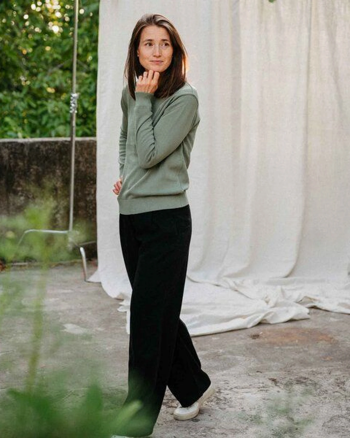 Vresh Clothing Vrenja, Klassischer Strickpullover aus Biobaumwolle – Ansicht 4