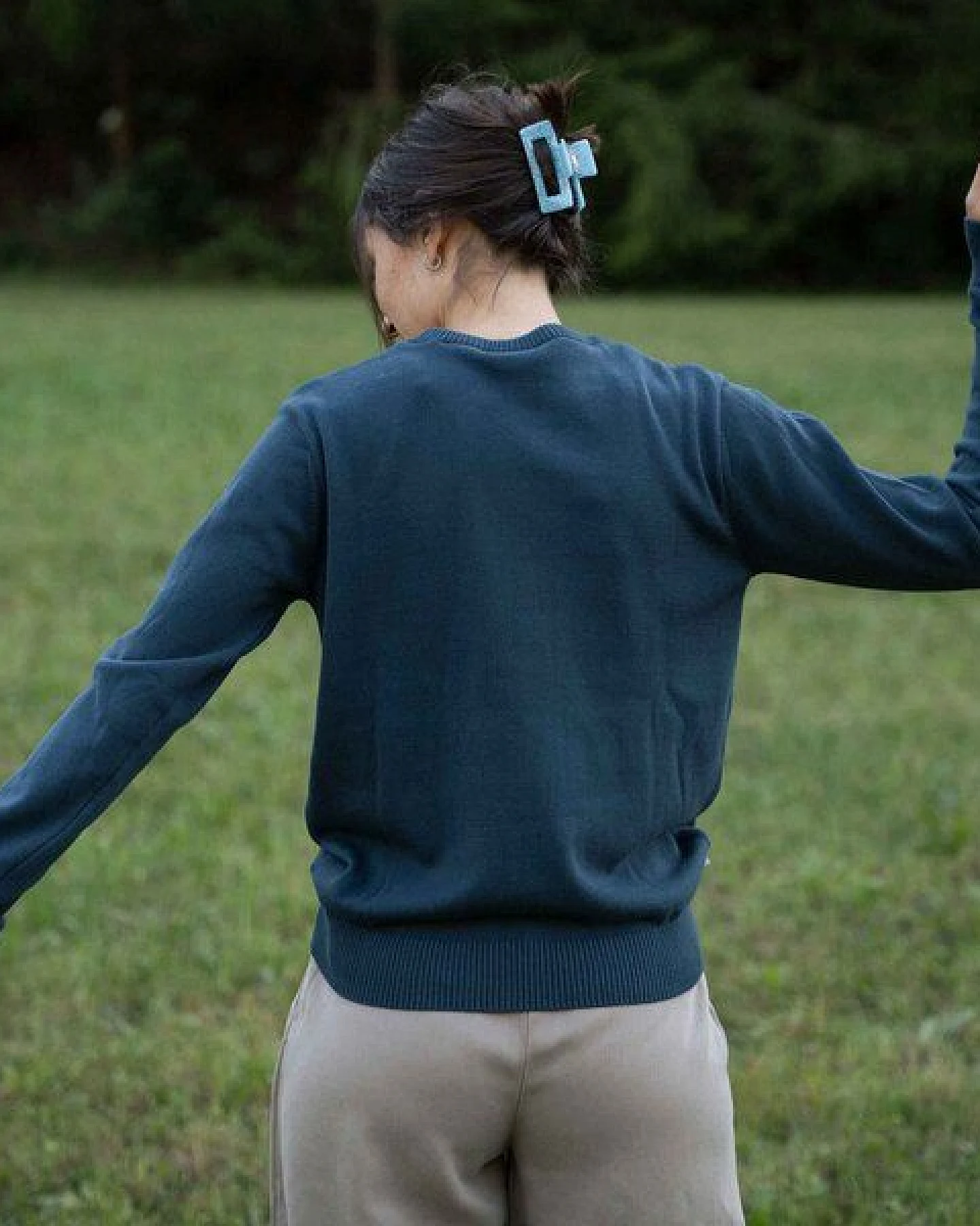 Vresh Clothing Vrenja, Klassischer Strickpullover aus Biobaumwolle – Ansicht 3