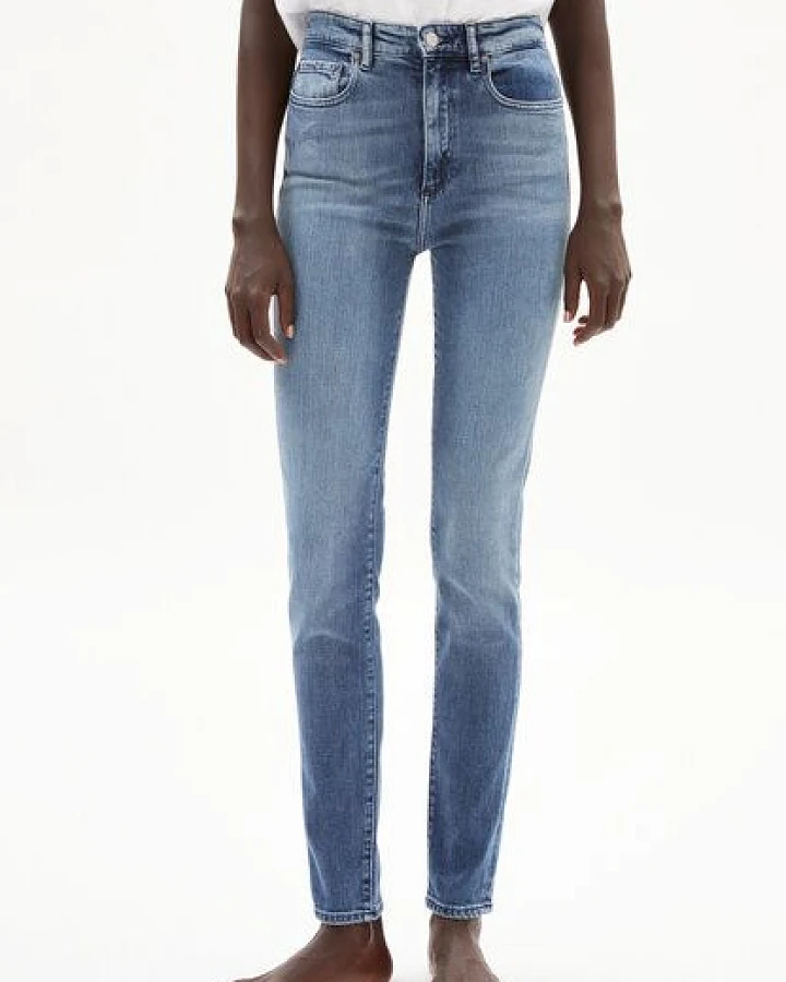 ARMEDANGELS INGAA - Damen Skinny Leg High Waist aus Bio-Baumwoll Mix