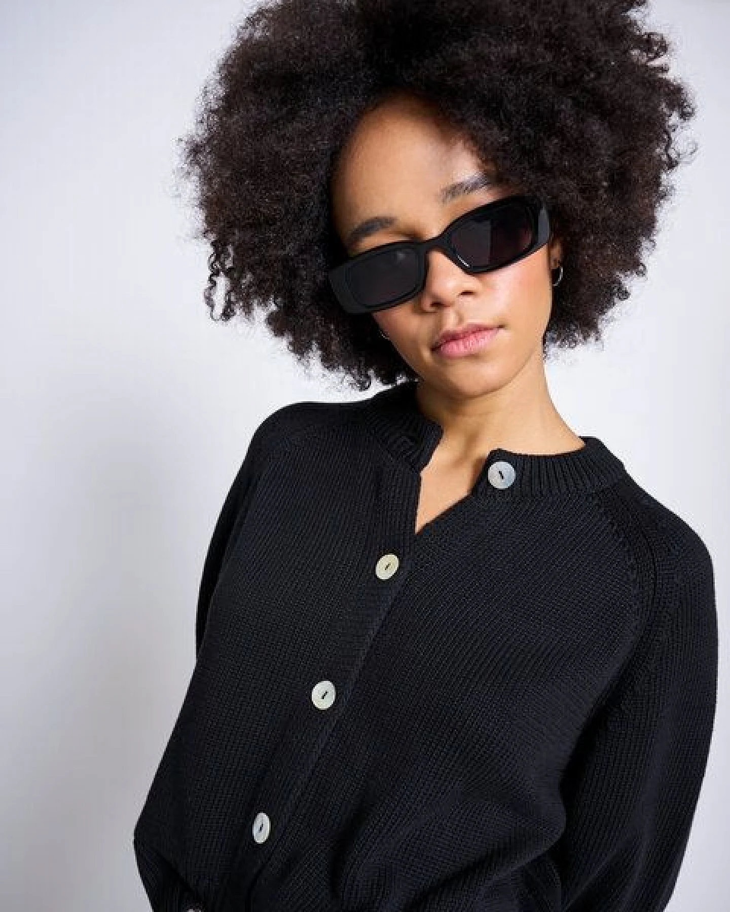 JAN N JUNE Strickjacke Crewneck SIVIA GOTS – Ansicht 3
