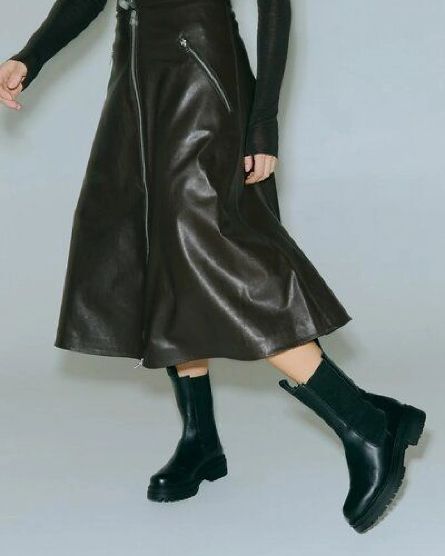 Jutelaune Alberta Black Chelsea High Boots – Ansicht 4
