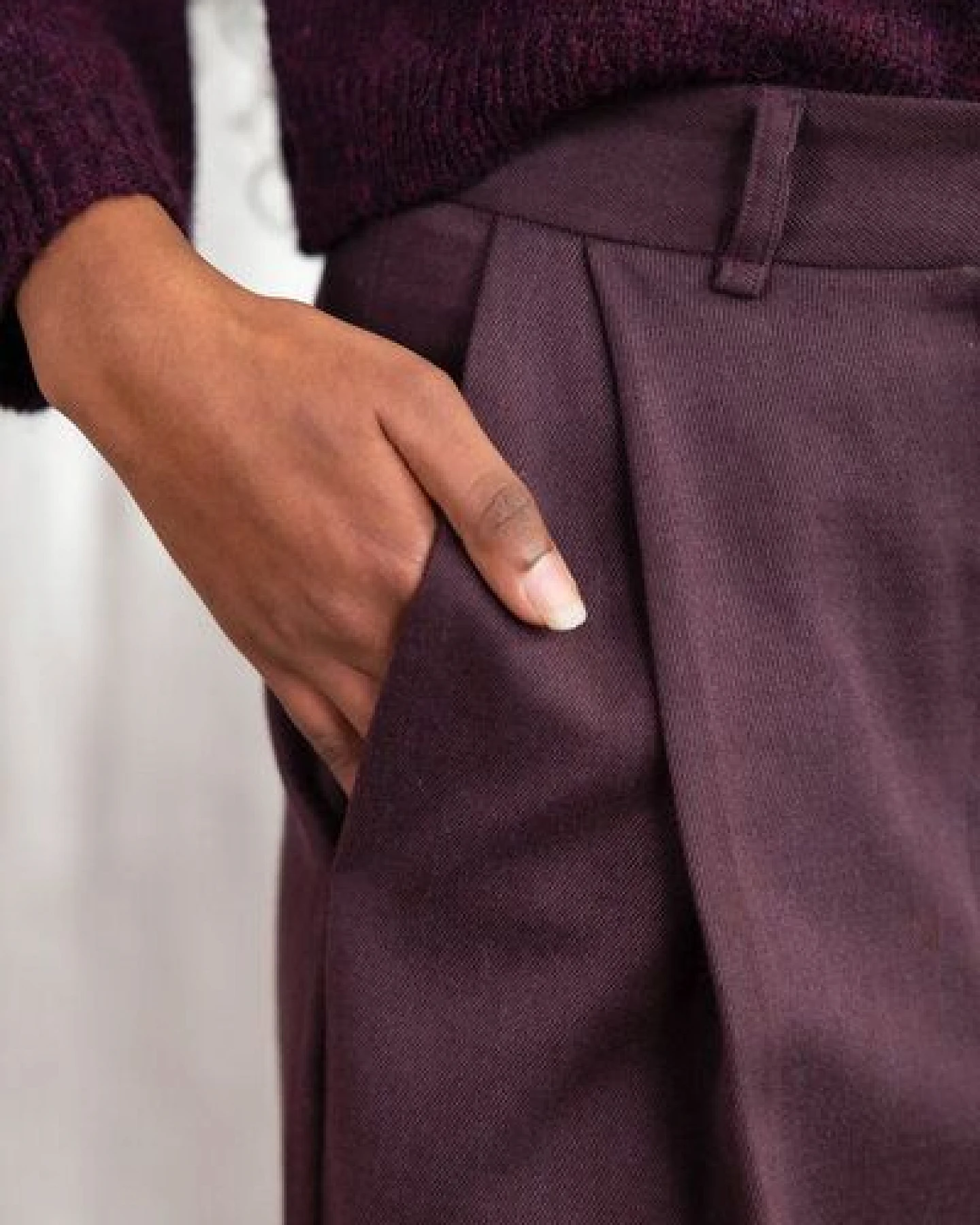 Jyoti - Fair Works Baumwoll Hose Anaar – Ansicht 4