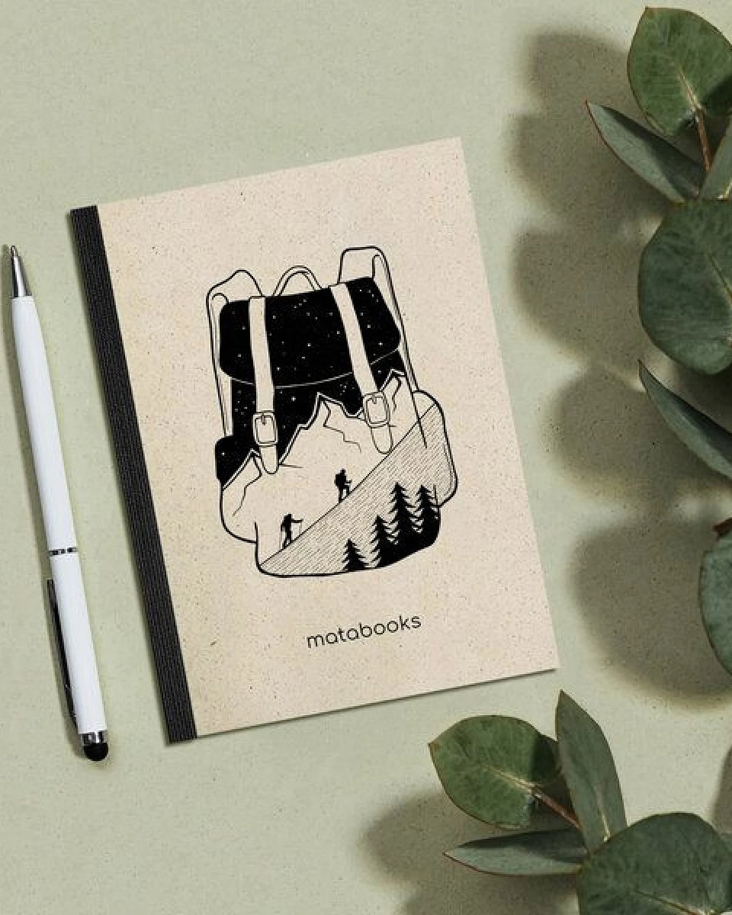 matabooks® Notizbuch A6 blanko aus Graspapier – Dahara – Ansicht 4