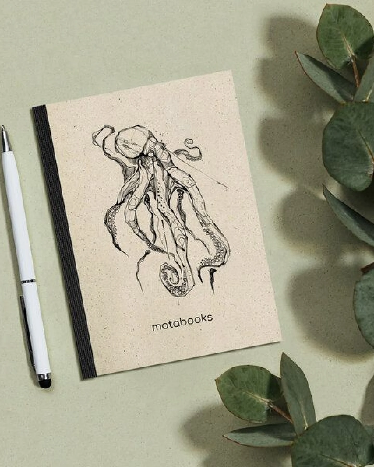 matabooks® Notizbuch A6 blanko aus Graspapier – Dahara – Ansicht 4