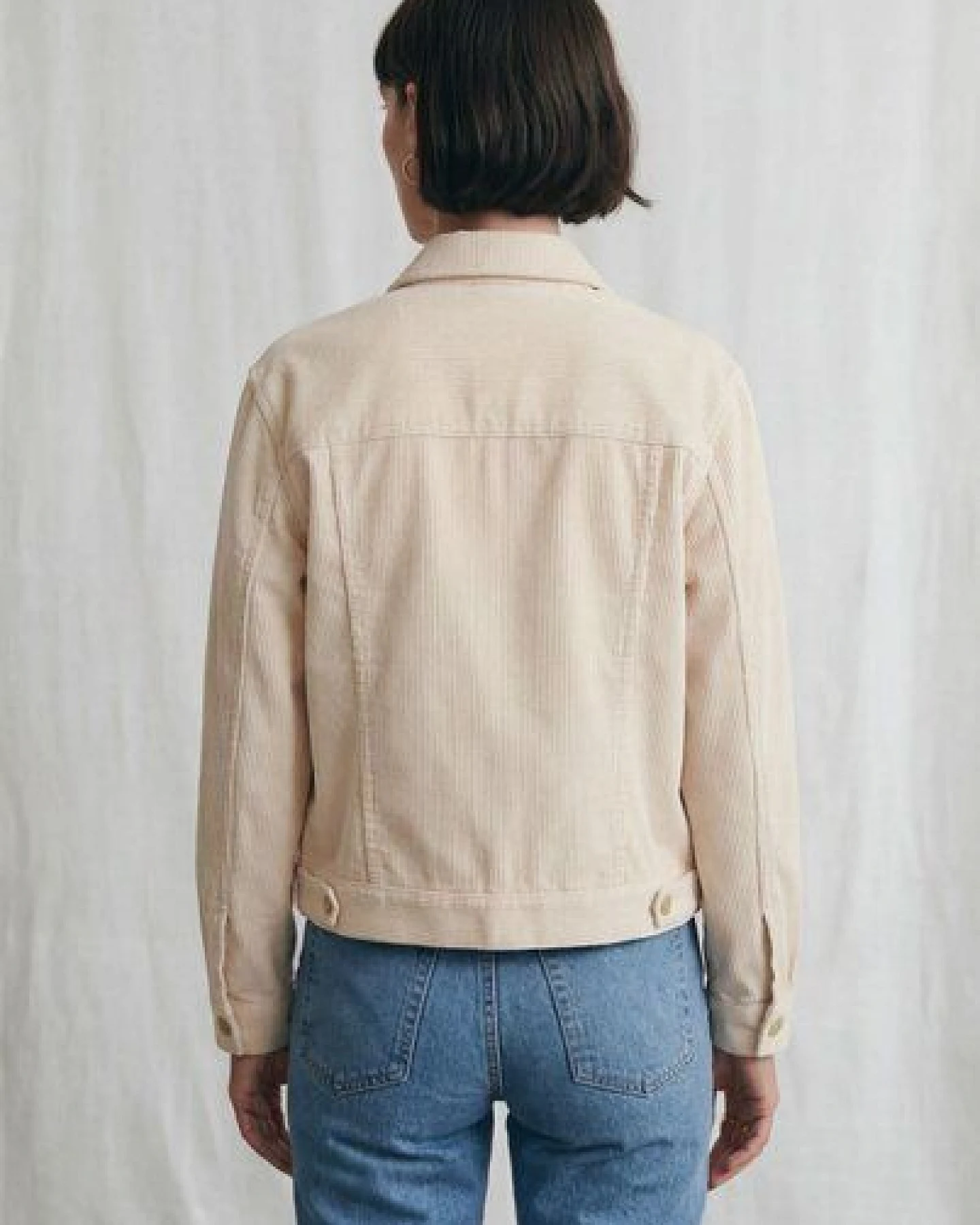 Jyoti - Fair Works Baumwollcord Jacke Nariyal – Ansicht 3